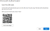Teams guidance - Microsoft authenticator app qr code
