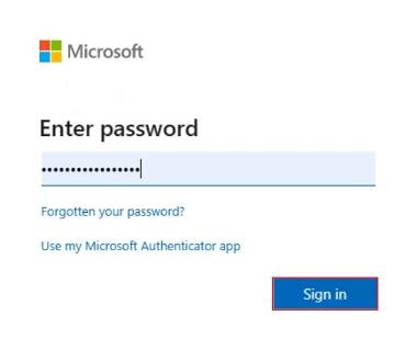 Teams guidance - Password